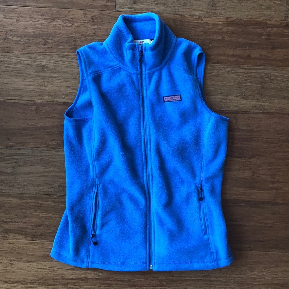VINEYARD VINES Blue Polar fleece Vest size small